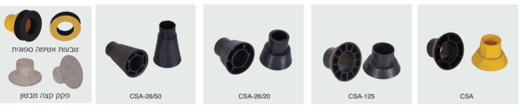 פקקים קונוס קצה לצינורות מרירון