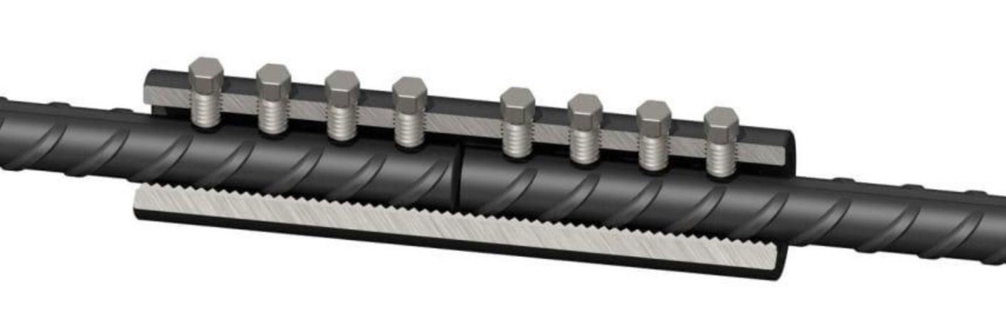 חתך מחבר מכני עם ברגי הידוק